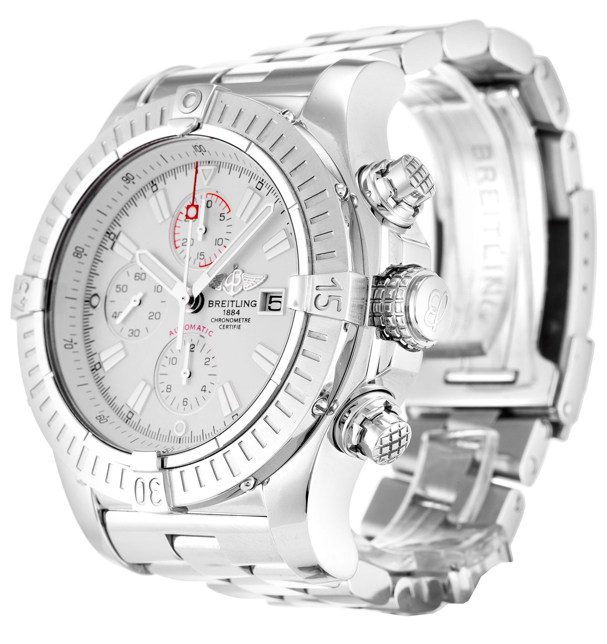 Réplica Breitling Marcadores de palo de marcado blanco Super Avenger A13370 48.4MM