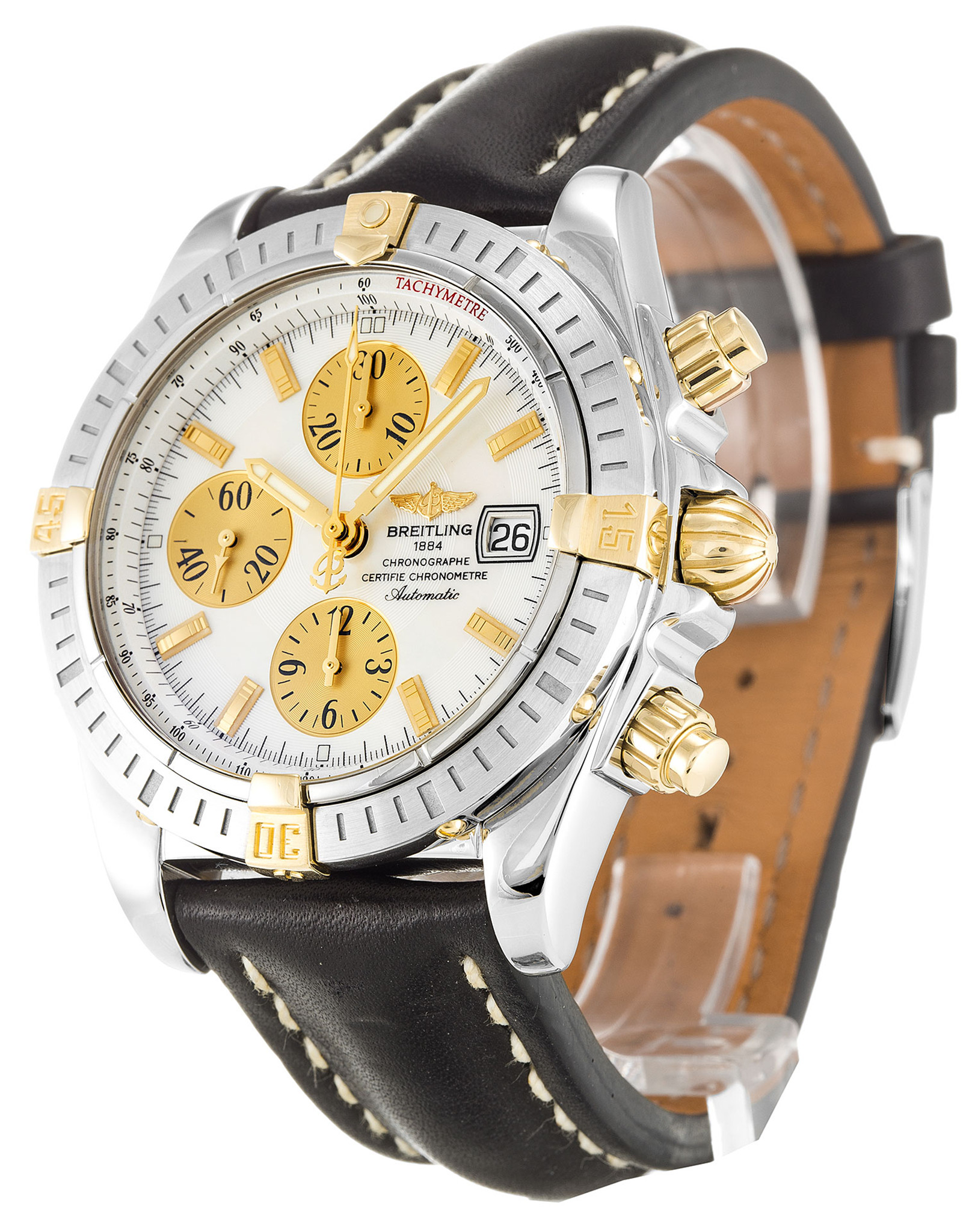 Réplica Breitling Chronomat Evolution Marcadores de palo de marcado blanco B13356 43.7MM