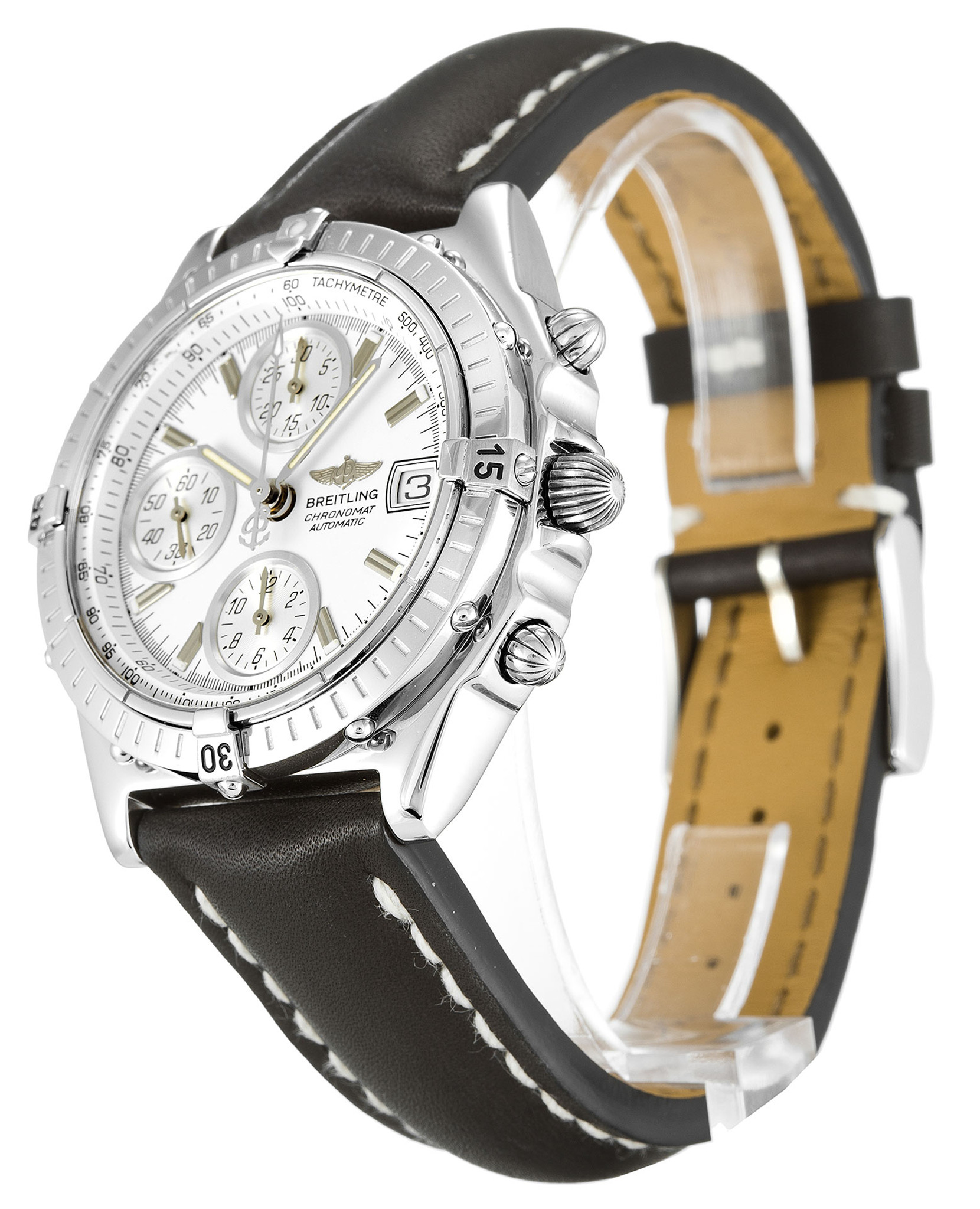 Réplica de marcadores de palo de marcación blanca de cronomía Breitling A13350 44MM