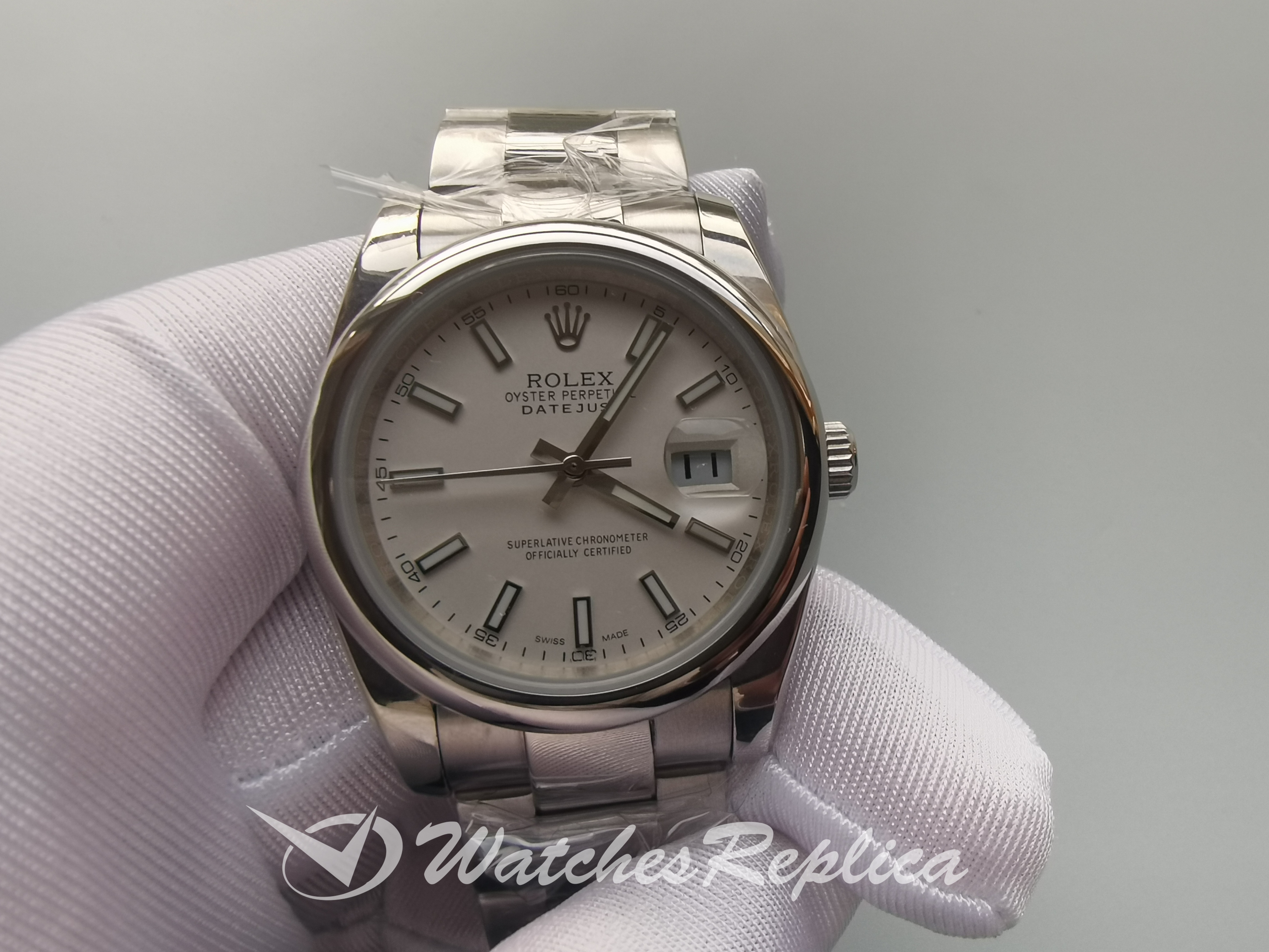 Rolex DateJust 126200 36MM Oyster de acero inoxidable para hombres Réplicas Relojes