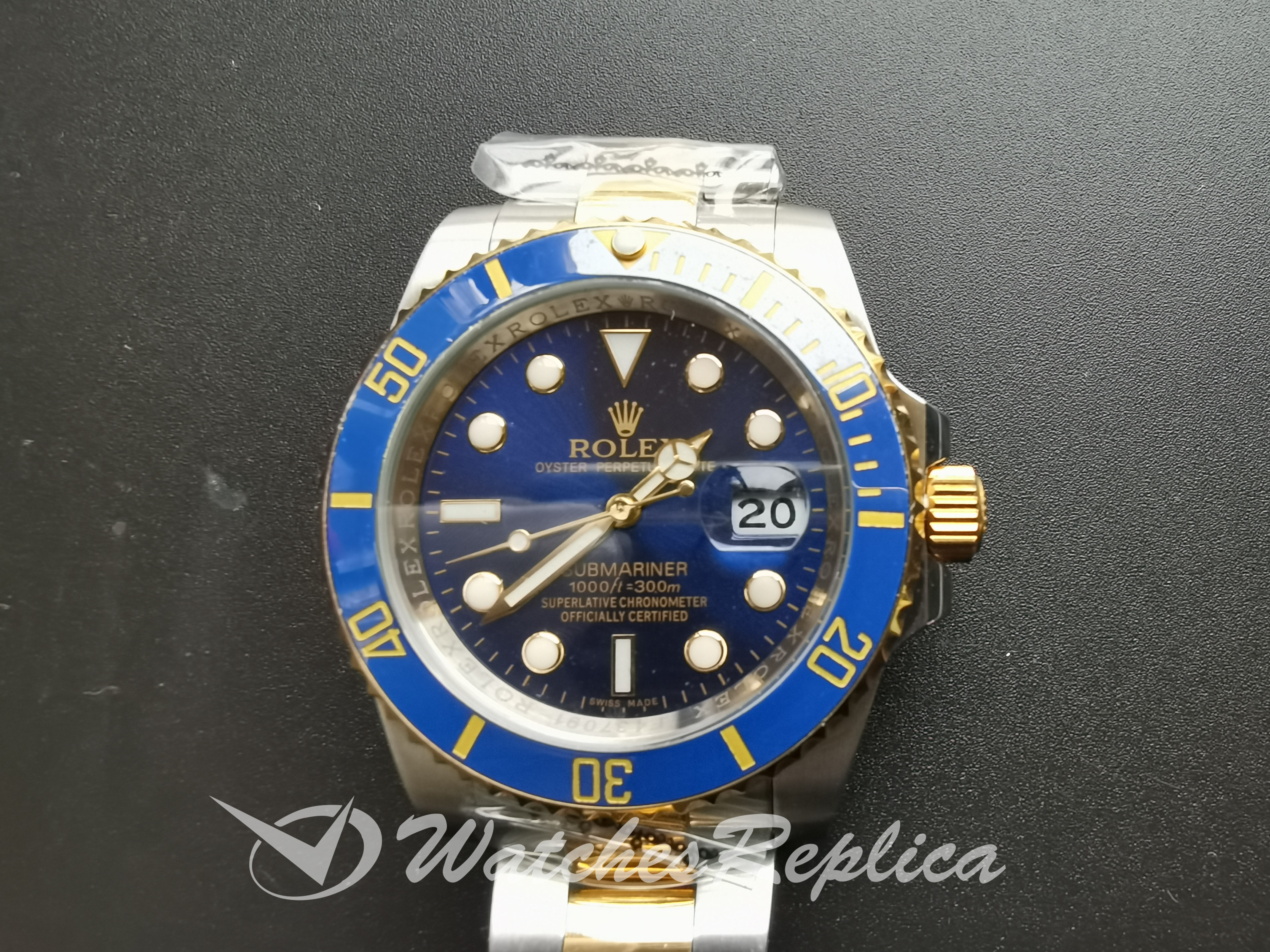 Rolex Submariner 16613 acero inoxidable y 18k bisel de oro amarillo 40MM para hombres Réplicas Relojes