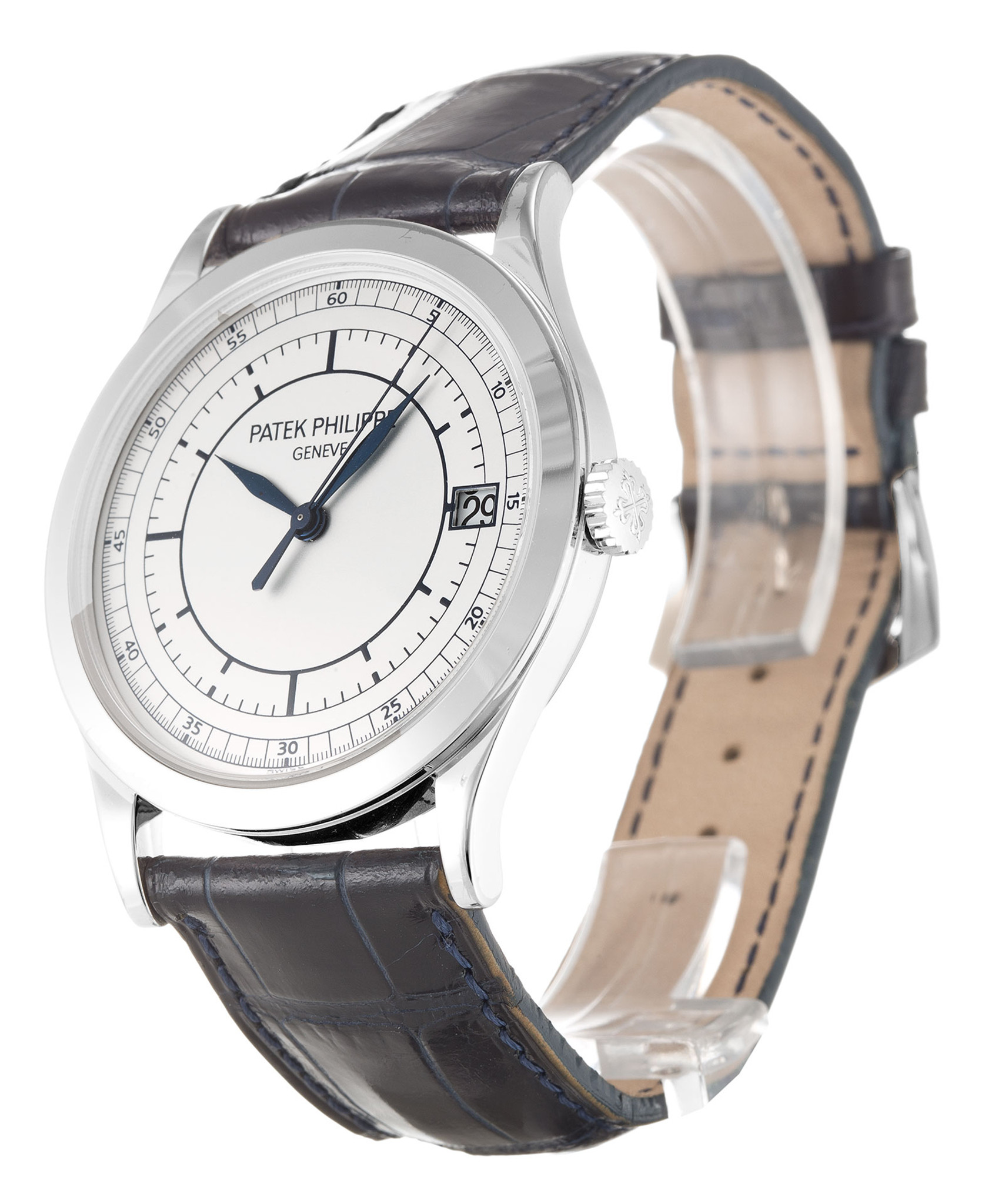 Réplica Patek Philippe Calatrava Dial blanco Case blanco 5296g 41MM