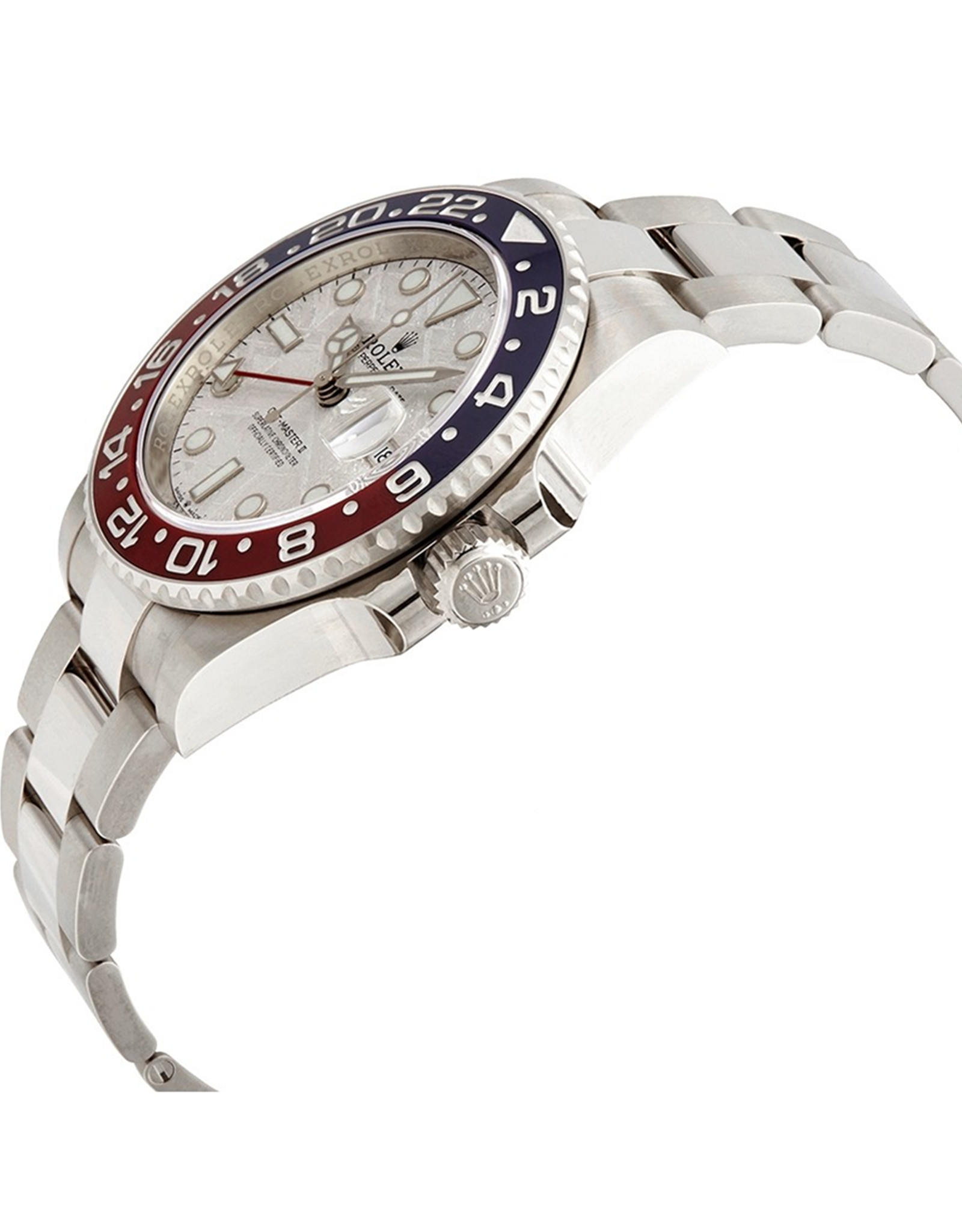 Réplica Rolex GMT Master II Cronómetro automático Meteorito Dial Pepsi Bisel Réplicas Relojes 40MM