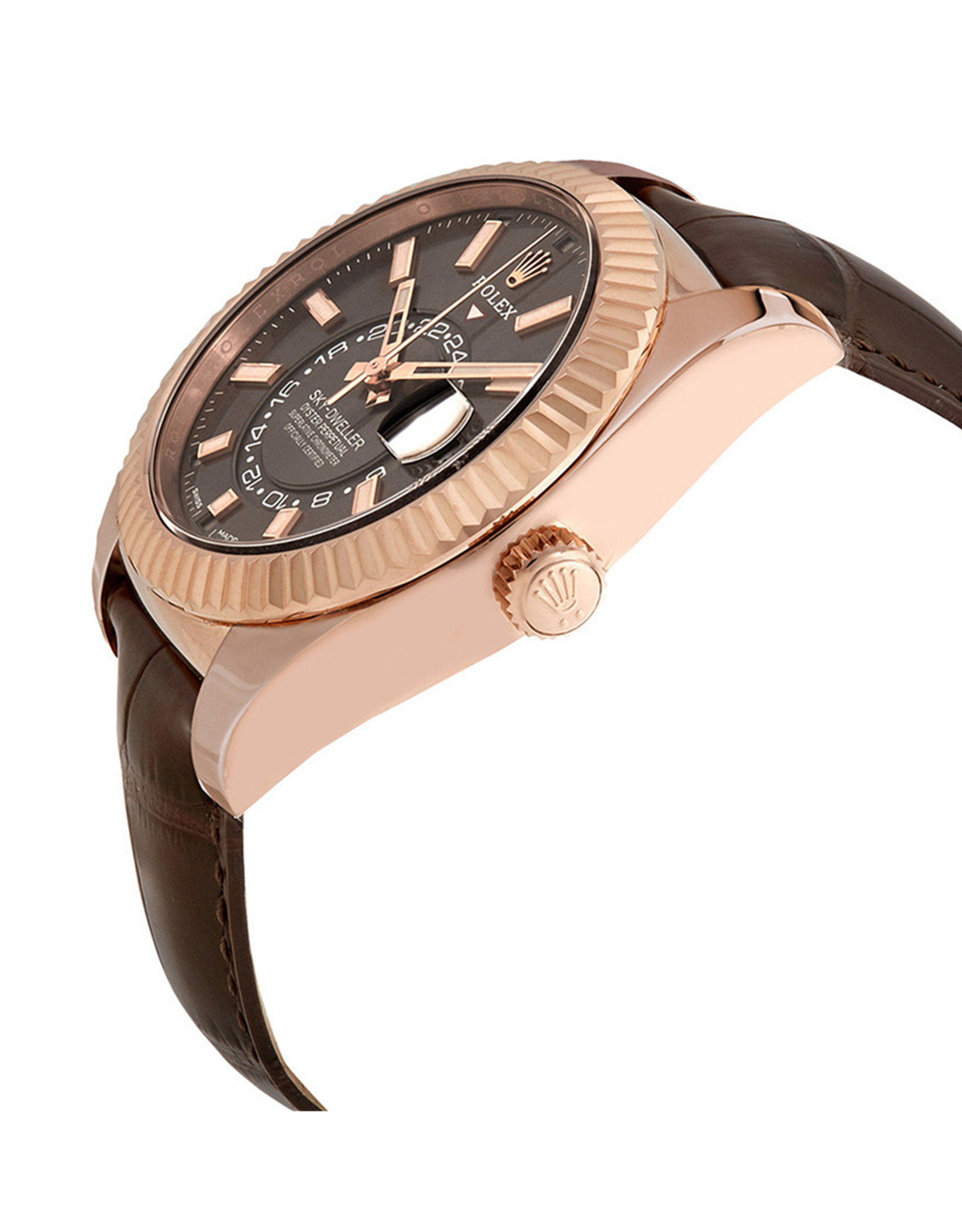 Réplica Rolex Sky habitante Dark Rhodium Dial Automatic Hombres Réplicas Relojes 42MM